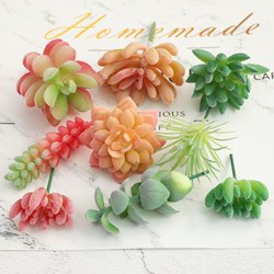 Artificial Succulent Plants Nordic Style ins Fresh and Simple Fake Flowers Green Plants Photography Props Home Decorations Ornaments