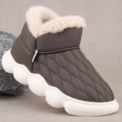 25 new winter men's cotton boots, thickened and warm snow boots, old Beijing home shoes, waterproof and non-slip thick-soled sleeves