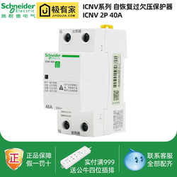 Schneider Circuit Breaker Self-recovery Over-voltage Protector Ic65 A9 2p 4p 25a~63a Icnv