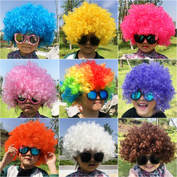 Explosive Head Wig Kindergarten Dress-up Headdress - Children Funny Clown Hair Set For Performances