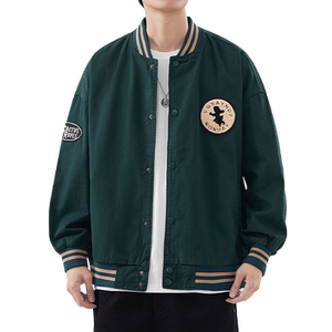 Hansca pilot jacket coat male 2024 autumn and winter tide brand loose casual American high street baseball uniform tide
