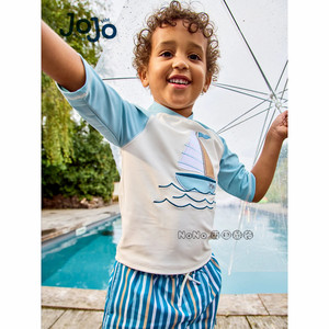 
British JOJO Maman Bebe boys' sailing patch sunscreen swimsuit shorts suit 1-7 years old V02-586