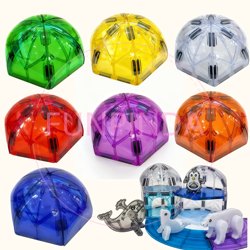 Watermelon Peel Leaf-Shaped Magnetic Building Blocks, Special-Shaped Assembly Toys, Multi-Color Supplementary Pieces, Children's Educational Puzzle Toys