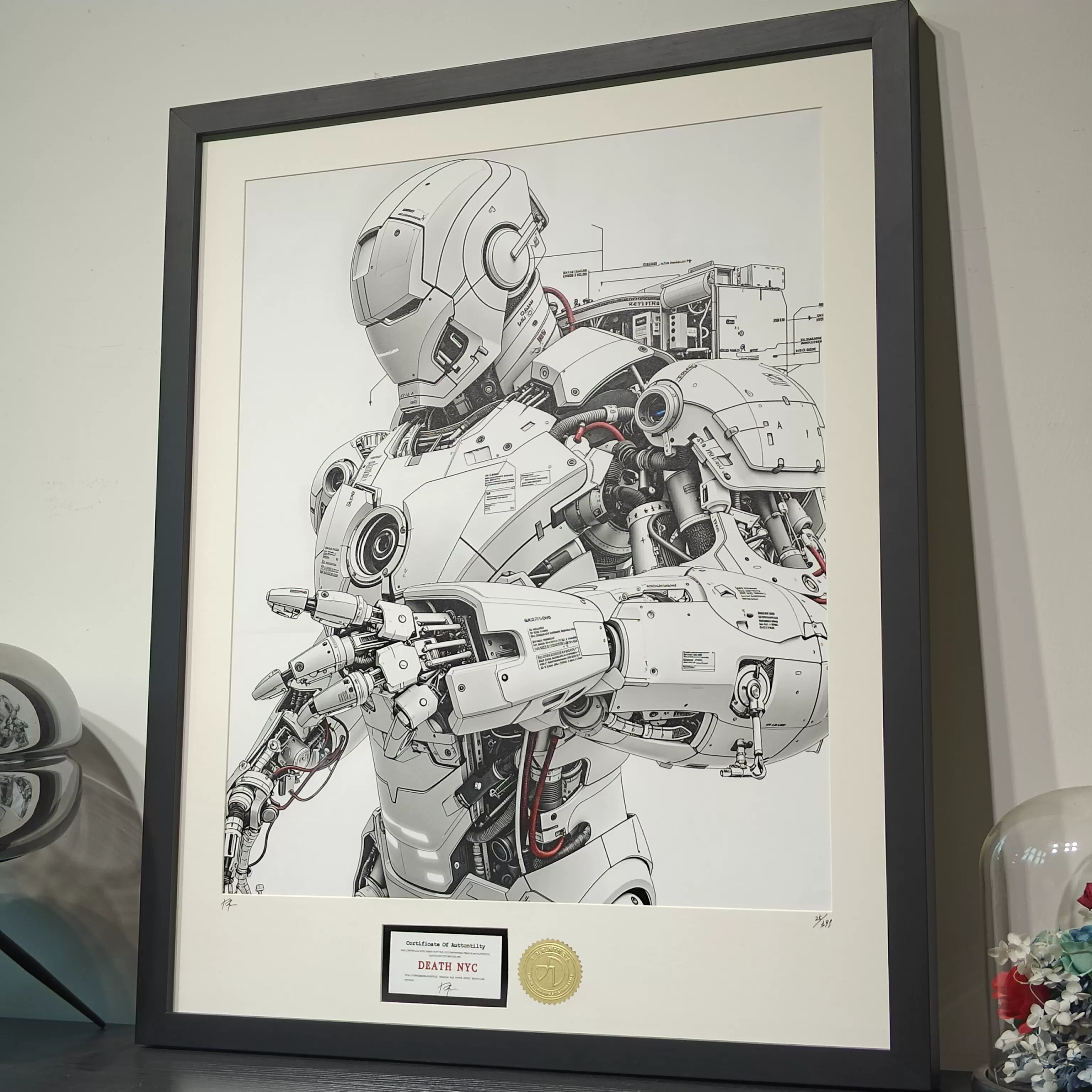 DEATH NYC Iron Man 版画 版画 death nyc BA392 JFK Thinking print by