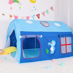Children's Bed Tent for Boys and Girls, Indoor Playhouse, Bunk Bed, Anti-Fall, Anti-Mosquito, Separate Bed, Princess Castle