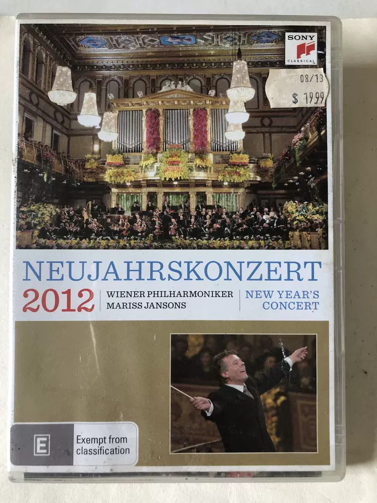 DVD Mariss Jansons,New Year's Concert 2012 95品-Taobao