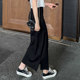 Black one-step skirt for women in spring and summer new long skirt straight temperament slim skirt versatile slit hip-covered skirt
