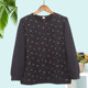 Middle-aged and elderly mothers' autumn long-sleeved 2025 new loose cotton women's tops thin floral printed T-shirts