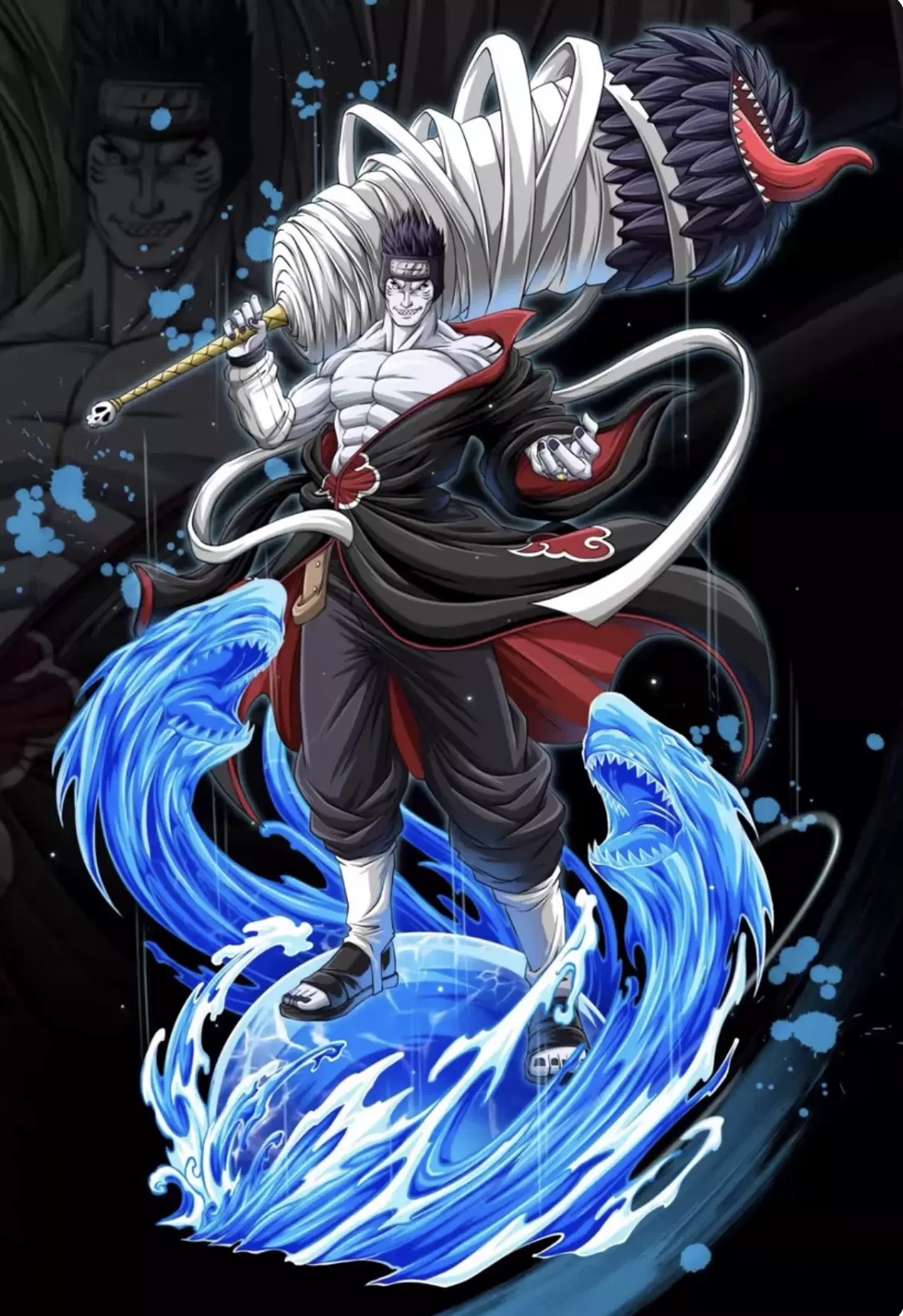 柔术快线主角雄人小城 1/8 比例 Megahouse 手办全新未开封商品 火影忍者鬼鲛手办十年百忍限量版雕像GK系列动漫手办可寄海外