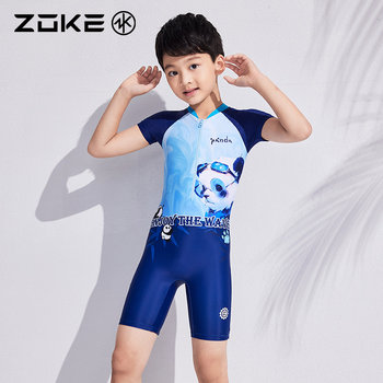 Zhouke boys swimsuit one-piece flat corner upf50+ sun protection