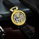 Overseas Stelling Stuhrling fully automatic hollow mechanical watch Men's business blue back transparent watch 3919

