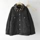Retro leopard print thickened cotton denim jacket for women in Hong Kong style winter new printed trendy warm jacket for cotton jacket