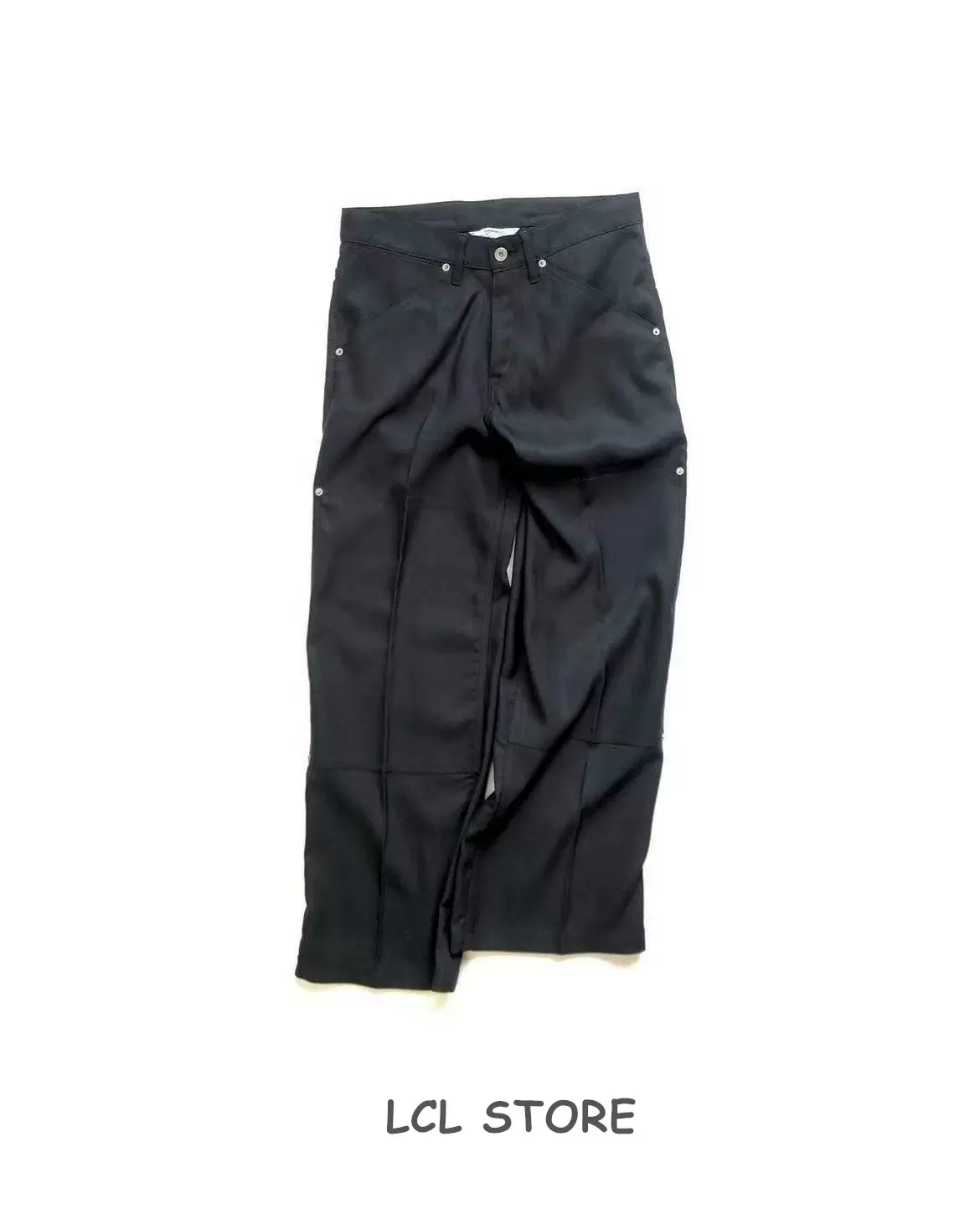 深圳现货DAIRIKU Painter Pressed Pants 复古铆钉工装裤西裤23AW-Taobao