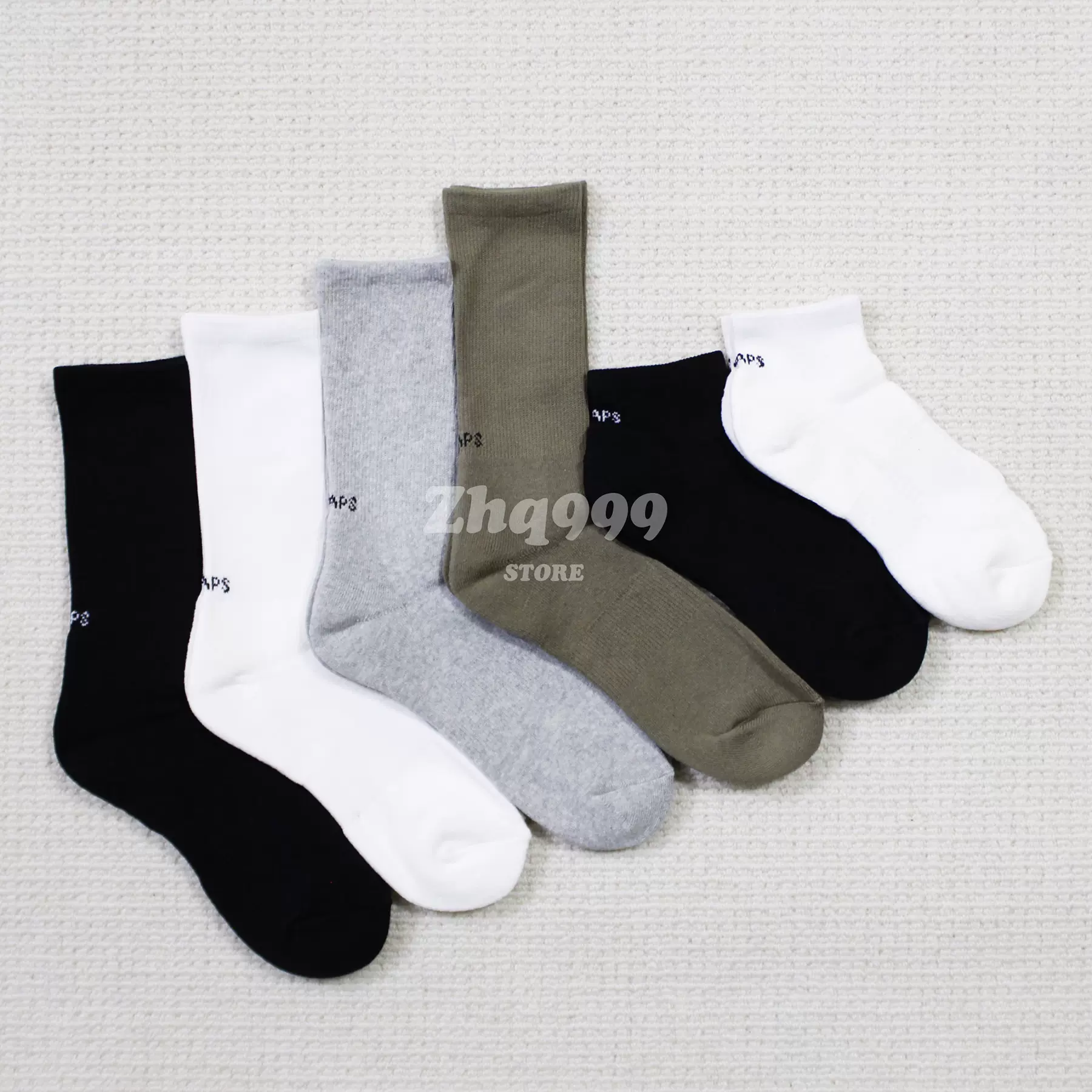 現貨 WTAPS SKIVVIES SOX字母中筒高筒休閒男士中筒高筒襪襪子-Taobao