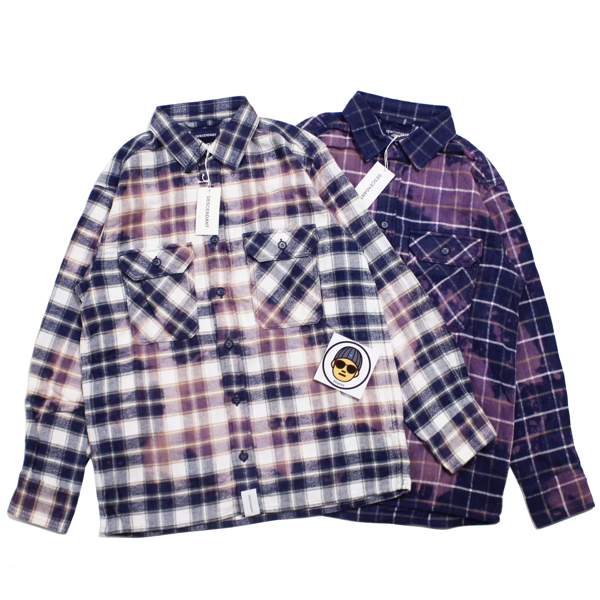 DESCENDANT】MOSS CHECK LS SHIRT-