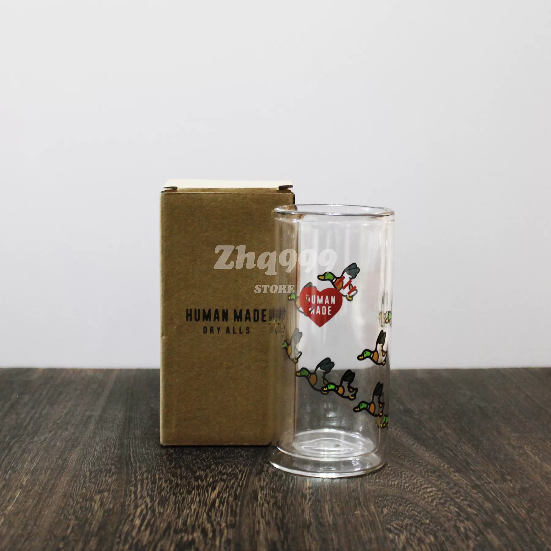 现货HUMAN MADE DOUBLE WALL GLASS TUMBLER爱心鸭子双层玻璃杯-Taobao