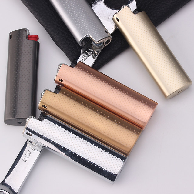 French Bic disposable lighter metal set J3 grinding wheel flint creative personalized advertising customization customization