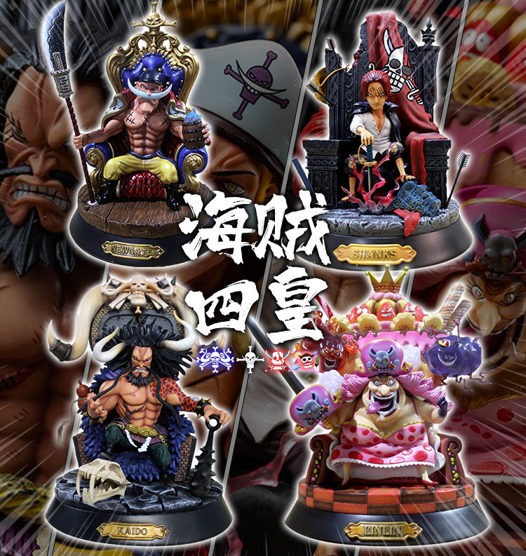 One Piece Figürü - Dört İmparator Tahtı - Big Mom, Whitebeard