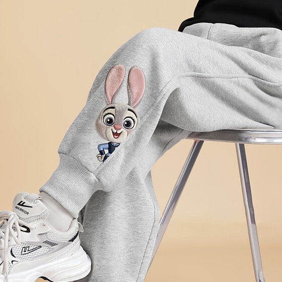 
2026 Girls Pure Cotton Casual Pants Long Pants Zootopia Judy Sports Pants Children's Wear Girls Pants Boys Spring and Autumn