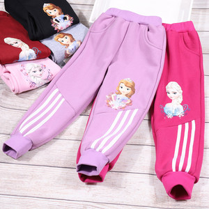 
[Broken code clearance] Zhongda Tong Princess Plus Fleece Thickened Casual Pants Spring and Autumn Sports Sweater Loose Warm Winter