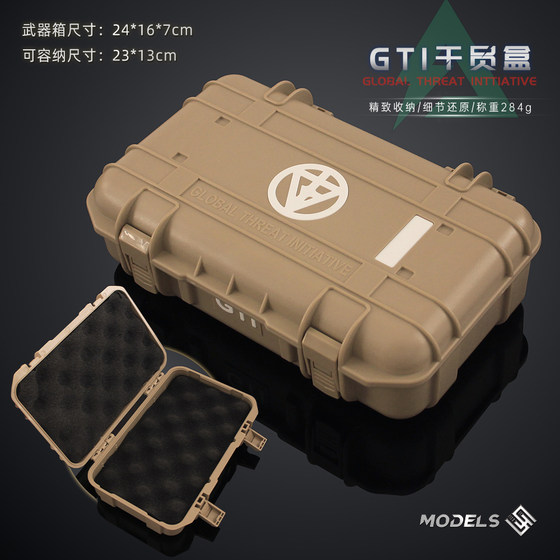 
Delta game peripheral operator box plastic storage box empty box with sponge model ornaments empty box