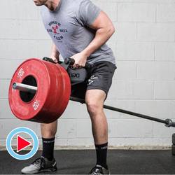 Barbell Bar Rowing Parallel Handles Explosive Power Training Back Pull Saddle Back Muscle Landmine Rack Core Trainer