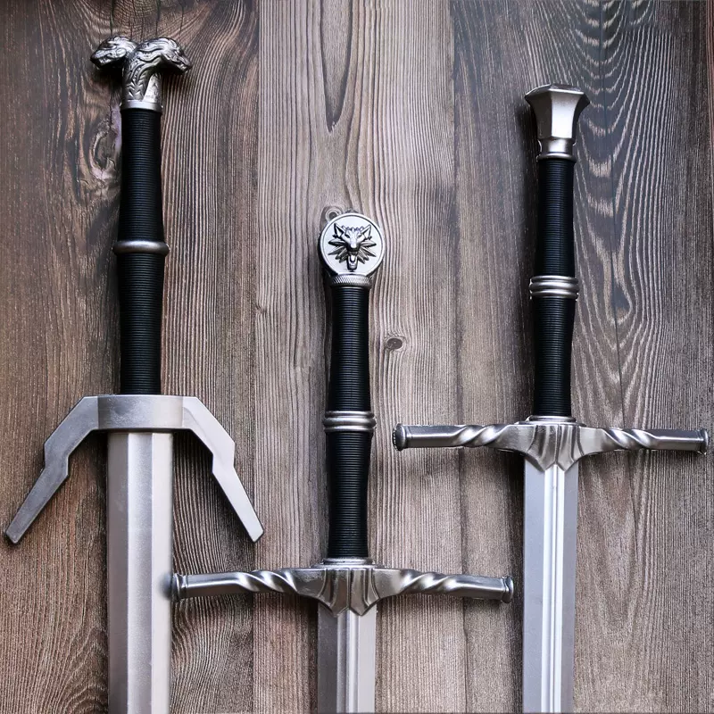巫师3周边三狂猎杰洛特白狼刀塑料西洋剑模型COS道具儿童玩具男孩-Taobao