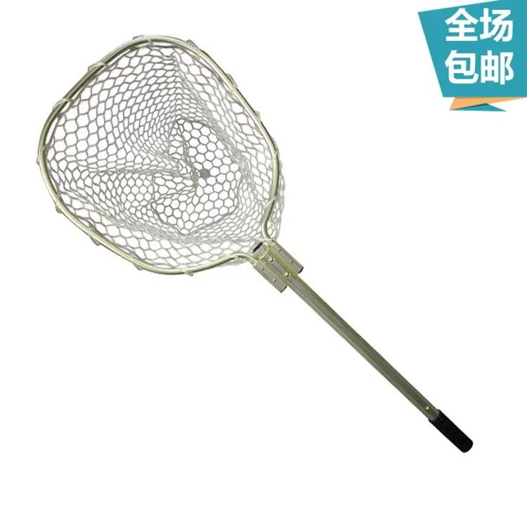 海釣磯玉磯釣撈網頭撈網框摺疊不鏽鋼網圈釣魚配件不配網兜包郵