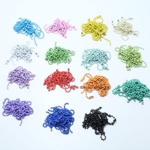
10cm metal chain color paint bead chain diy chain accessories hanging chain key chain chain wave bead chain tag chain
