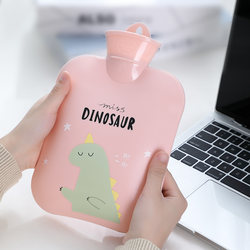 Hot Water Bottle for Warming Feet, Waist Warmer, Explosion-Proof Plush Dormitory Hot Water Bag, Cute Cartoon Water-Filled Hand Warmer for Girls