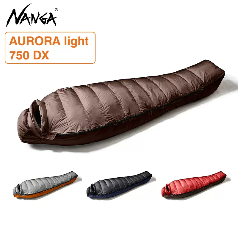 NANGA AURORA light 750 DX户外高山-8°C保暖鸭绒木乃伊成人睡袋-Taobao