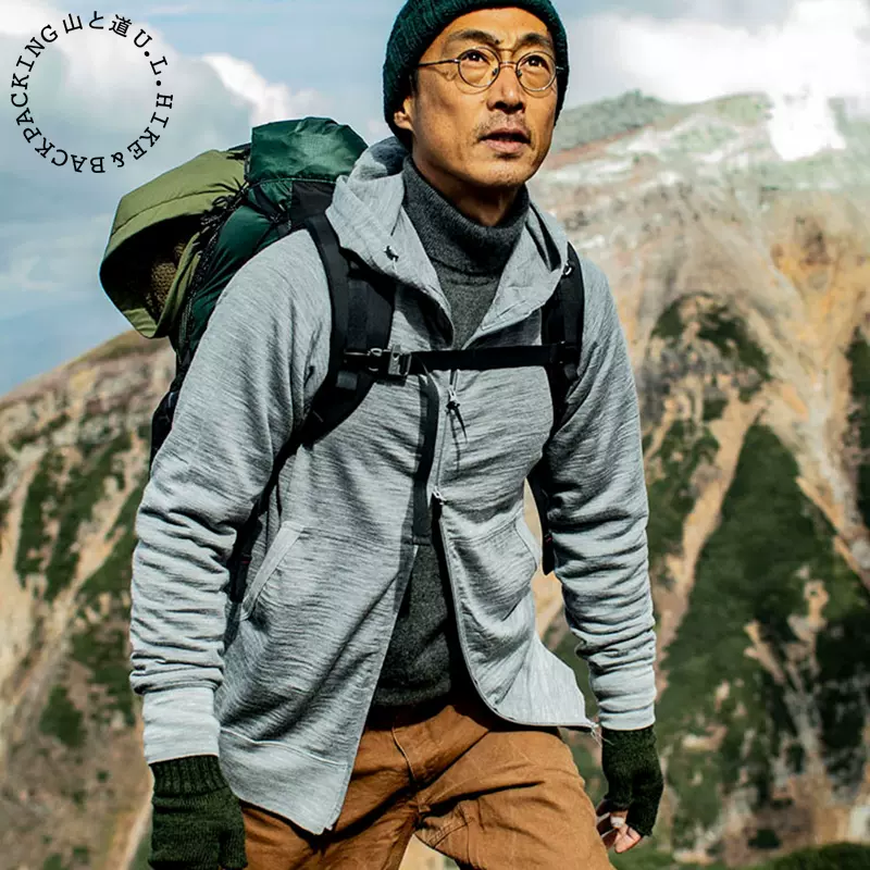 山と道 100%Merino Zip Hoody メリノ 試着のみ サイズ M - 登山用品