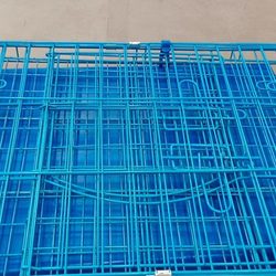 Pet Cage, Foldable Dog Cage, Small and Medium-Sized Dog Pet Nest with Toilet, Washable, Thickened Wire Dog Cage, Cat Cage