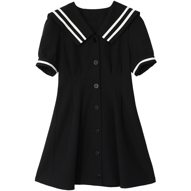 Light Luxury Temperament Long Sleeved Standing Collar Waist Slimming A-line Celadon Print Dress Elegant Dress Short Skirt