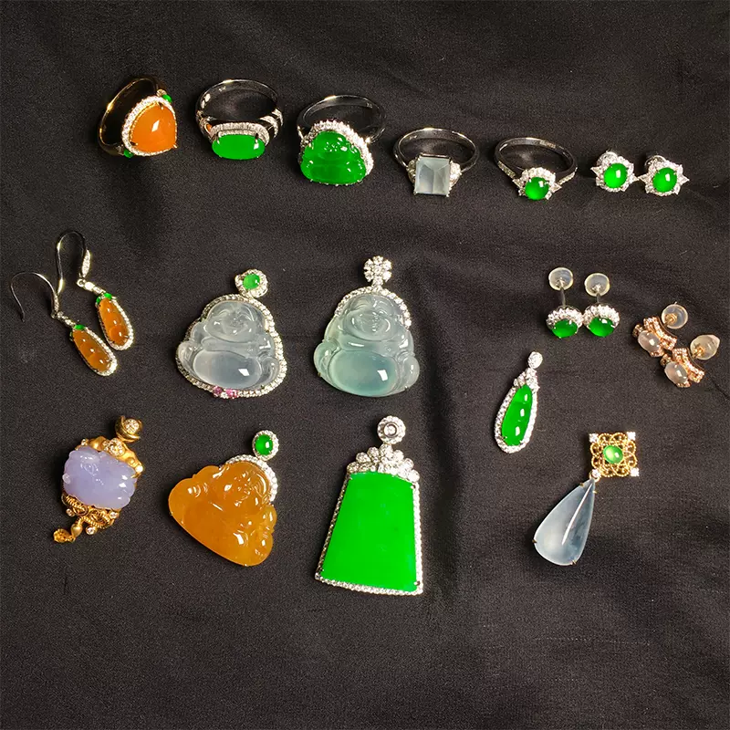 郷下収集 天然翡翠象嵌 弔墜 根付 裝身具 貴婦飾品 翡翠佛吊坠镶嵌品牌排行榜- 十大品牌- 京东