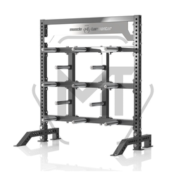 Mt Barbell Plate Rack, Barbell Plate Storage Rack, Home Fitness Storage, Small Footprint, Commercial Grade, Stable