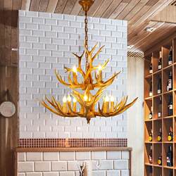 Antler Lamp American Retro Creative Art Loft Industrial Style Bar B&B Cafe Restaurant Antler Chandelier