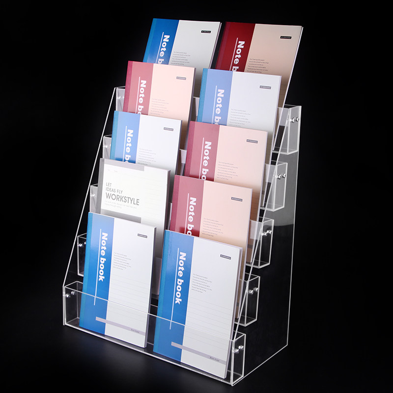 Statioinary Book Rack Acrylic Book Rack Hand Account Display Rack - Ladder Design for ...