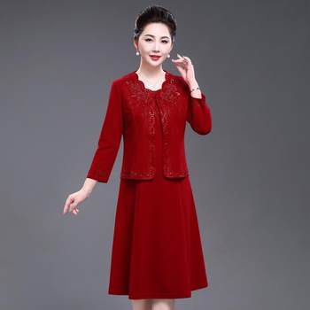 
Xi Grandma's cotton wool dress suit wedding dress