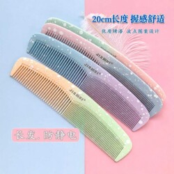 Dual-Purpose Comb for Women, Full-Toothed, Fine-Toothed, Double-Ended Comb, Fine-Toothed, Color-Blocked, Anti-Static, for Long Hair, Household Hair Comb, Large Thickened Comb
