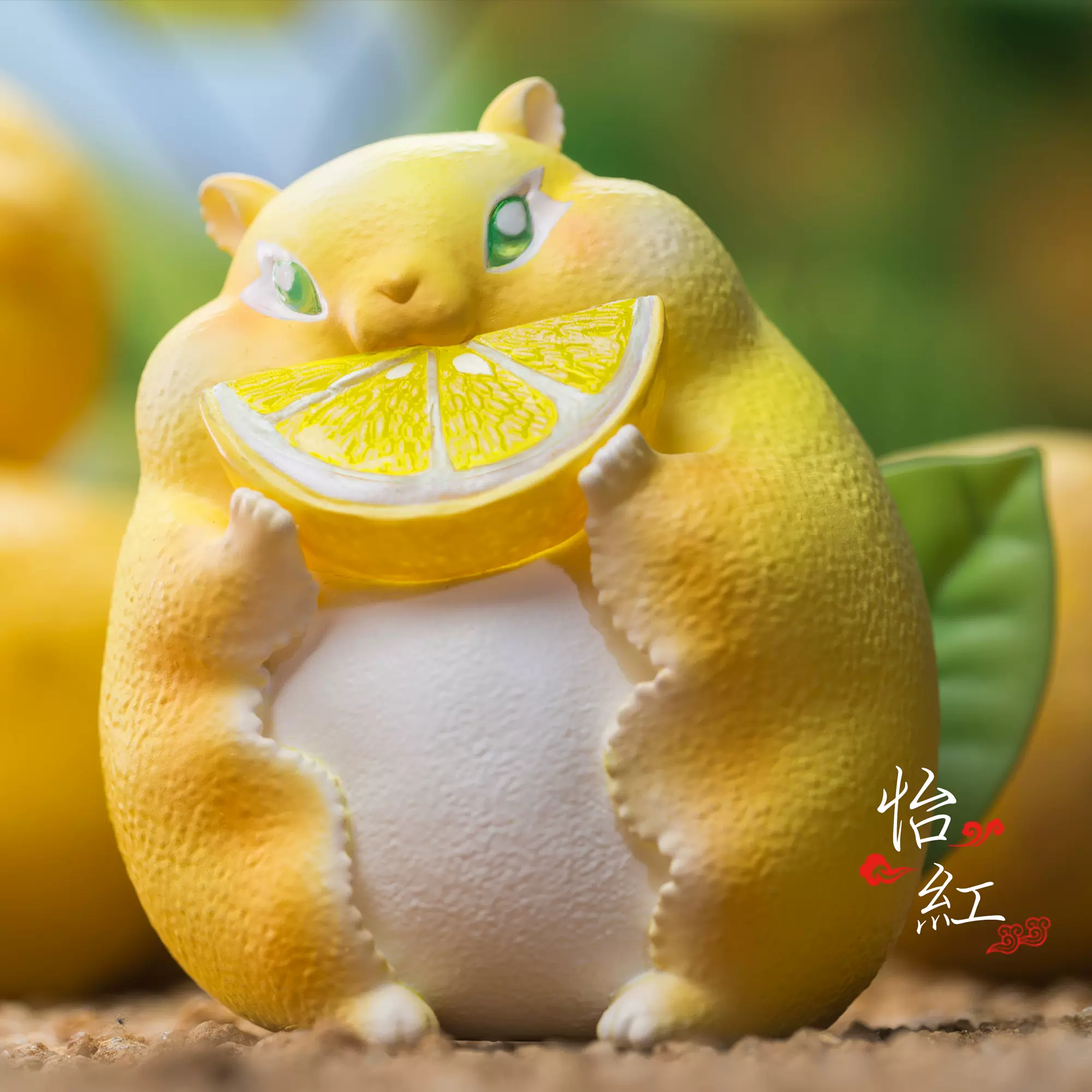 怡红 动物星球果物精灵柠檬鼠gk 限量雕像手办模型现货