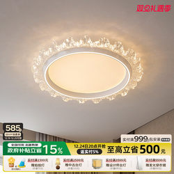 Modern Ceiling Lamp, Bedroom Room Eye-Protection Round Lamp, Minimalist Smart Master Bedroom New High-End Main Light for Balcony