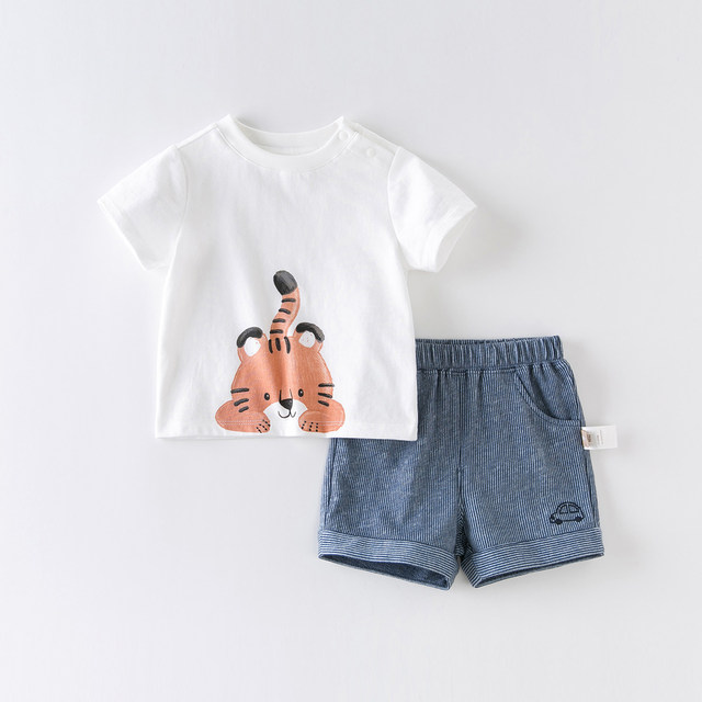 David Bella Boys Summer Dress Baby Boy Kids Clothes Cotton Baby T-Shirt Set