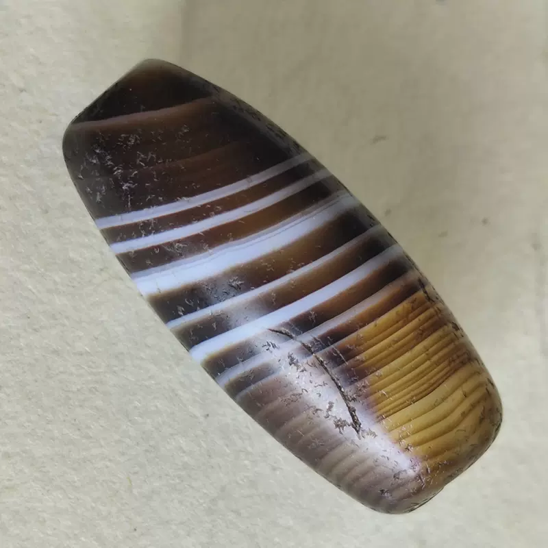 密宗古寺廟結縁 古瑪瑙製 九眼 錯銀 至純天珠 風水開運 古仏珠 根付 大美无言\u2014\u2014大自然鬼斧神工的藏传天珠- 知乎