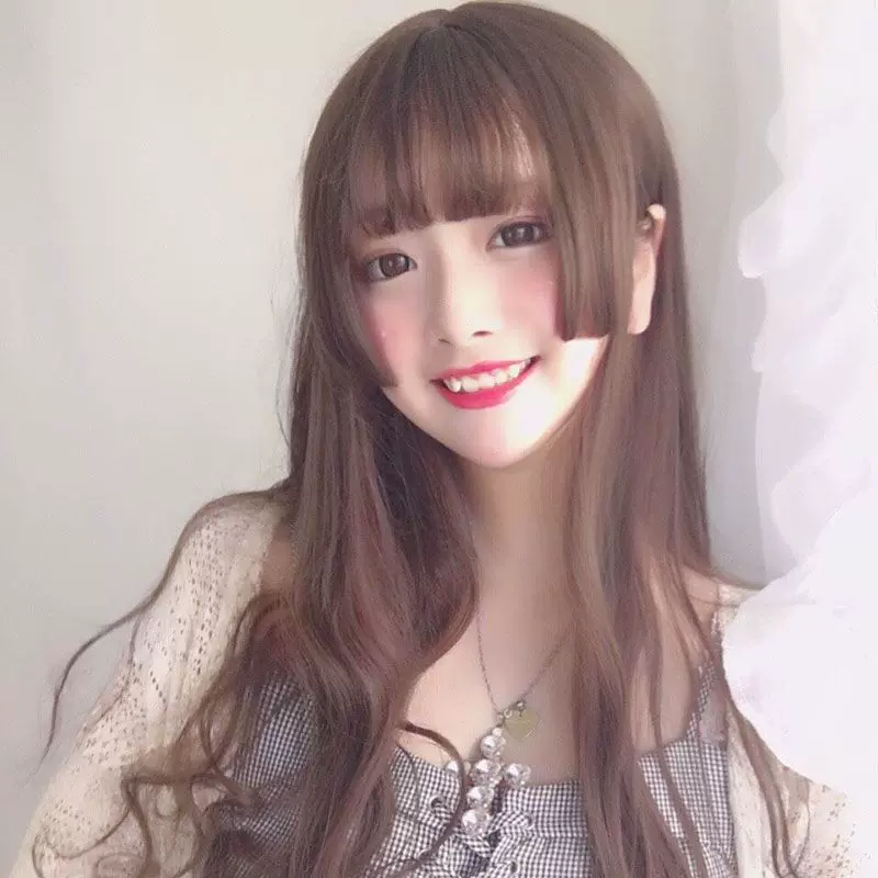 姬发式男女cos假发长直发伪娘变装三刀齐日常lolita公主切水母头