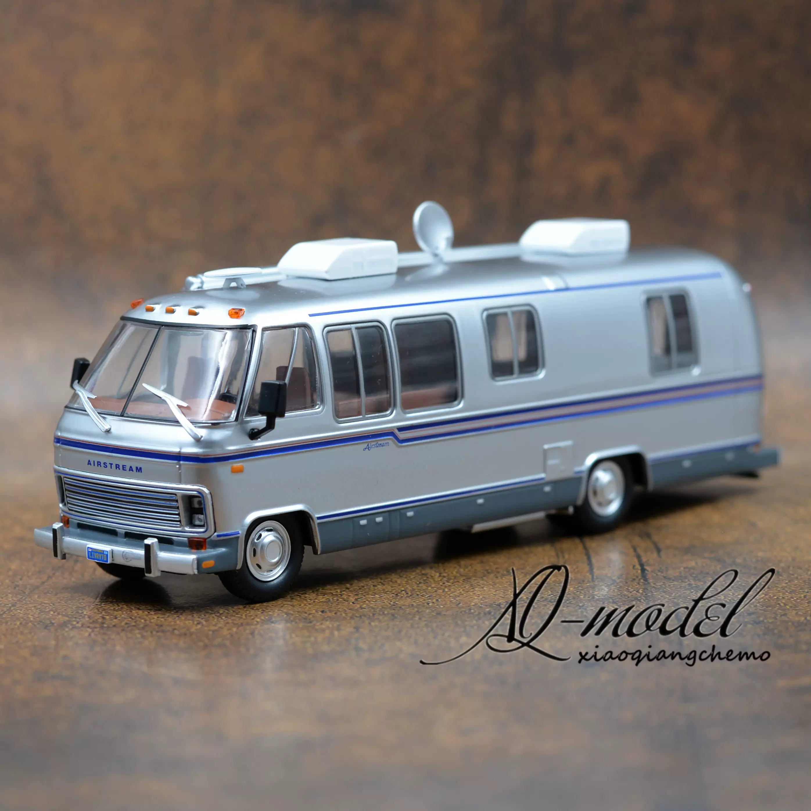 绿光Greenlight 美国清风旅行房车Airstream 1981 1/43 车模