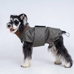 Pet clothing cross-border e-commerce spot autumn and winter dog cotton coat cloak quilted high collar pet clothing dog jacket