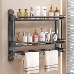 Bathroom Storage Rack Bathroom Shelf Toilet Wall-Mounted Bathroom Sink Bathroom Punch-Free Multi-Layer Storage Rack