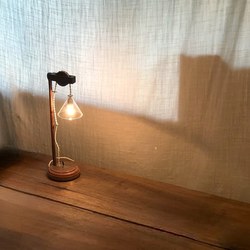 Japanese-Style Wooden Table Lamp Decoration, Handmade Craftsman's Tools, Café Tea Room Nostalgic Atmosphere Ornaments