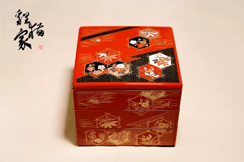漆器 重箱 蒔絵 漆器 重箱 鳳凰